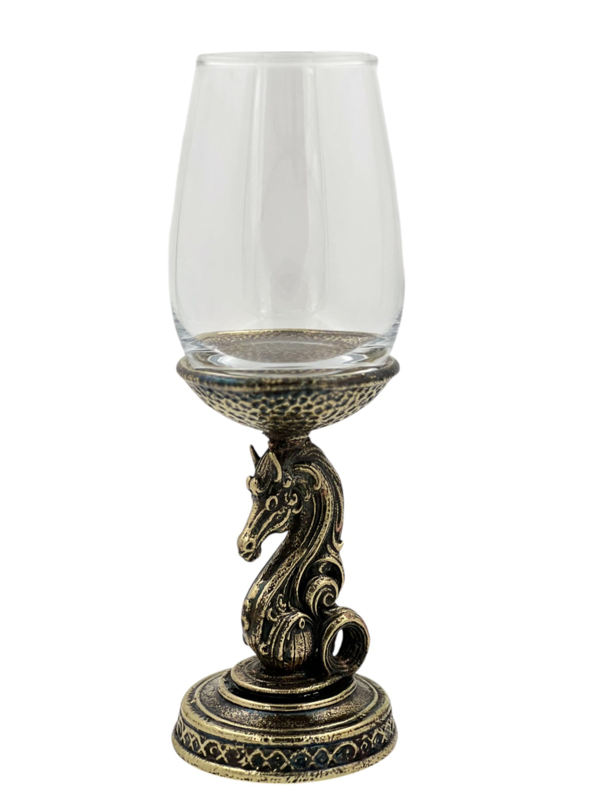 Handcrafted Knight Wine Glasses
